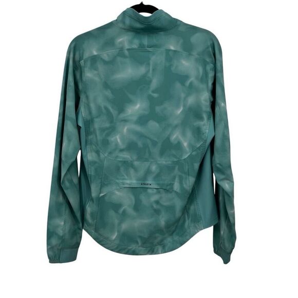 Athleta Run With It Jacket Sandstorm Print Mint Green Sherbet Size Small - Picture 2 of 14
